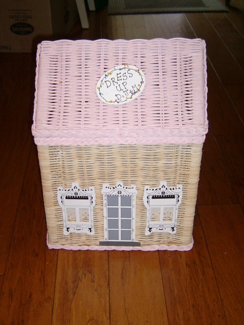 Velveteen Rabbit Girls House Storage basket with Lining